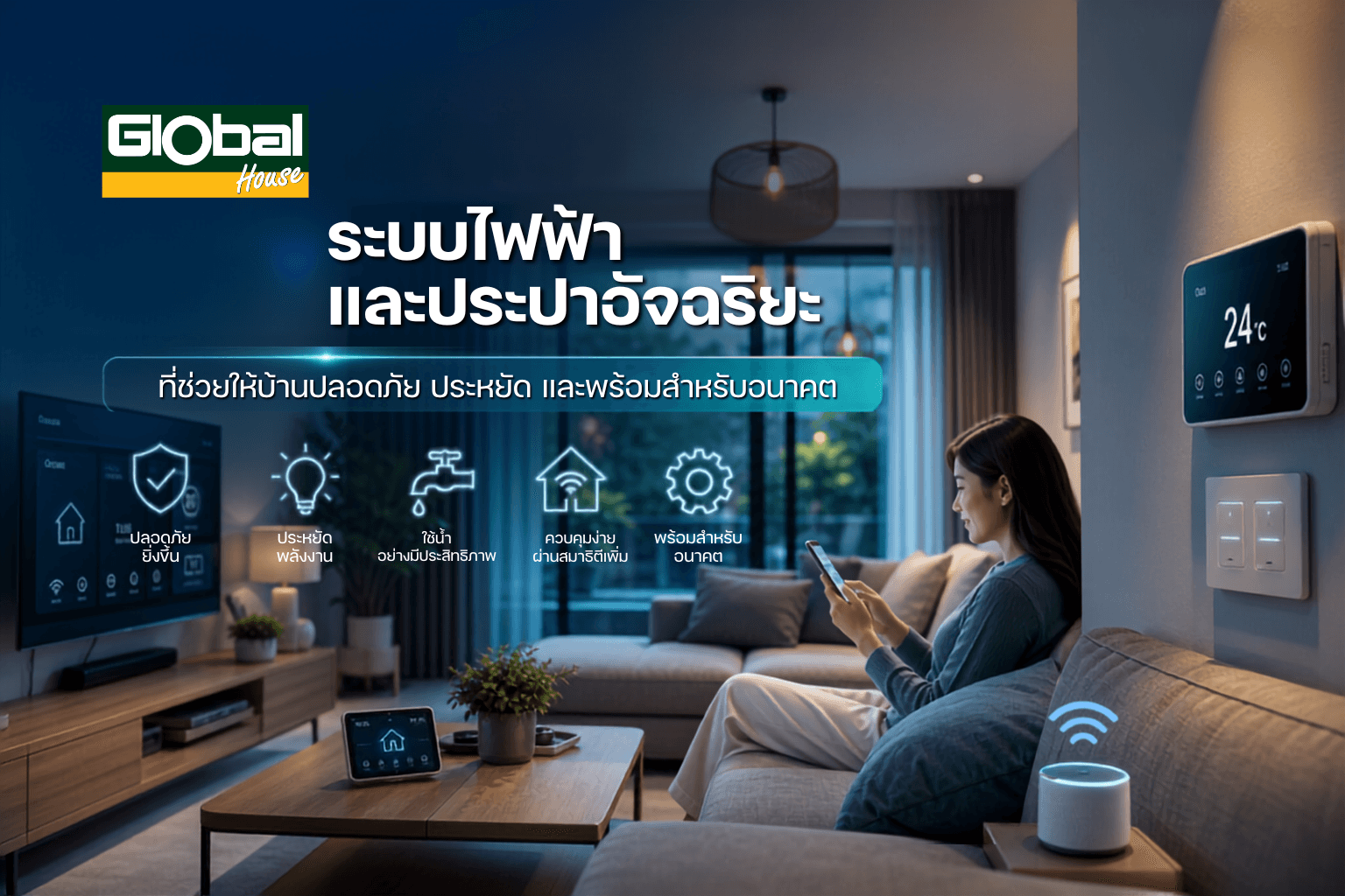 7 ระบบไฟฟ้าและประปาอัจฉริยะ ที่ช่วยให้บ้านปลอดภัย ประหยัด และพร้อมสำหรับอนาคต