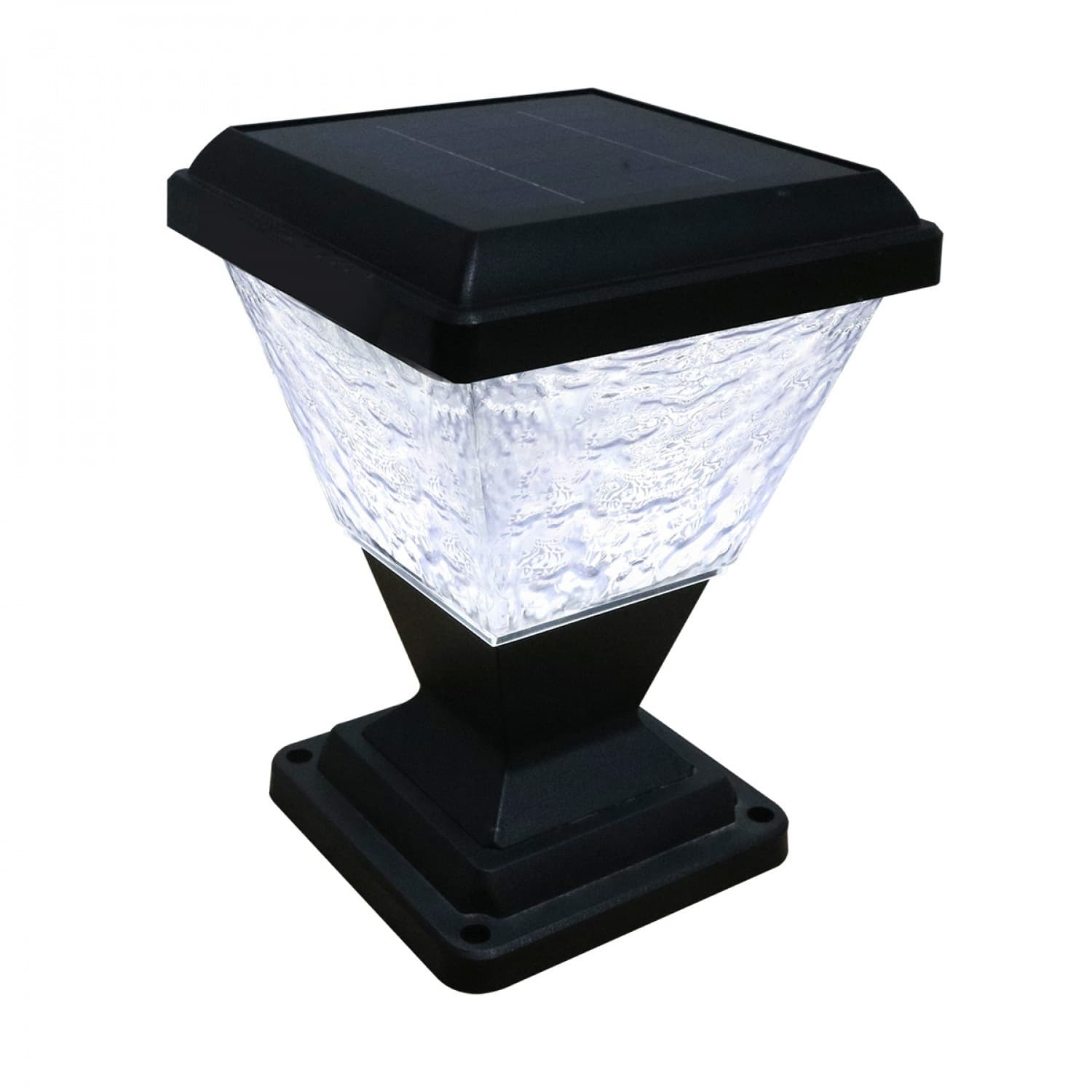 RACER โคมไฟหัวเสาโซล่าเซลล์ แอลอีดี  30 วัตต์ รุ่น PALACE 2 IP65 3 แสง
