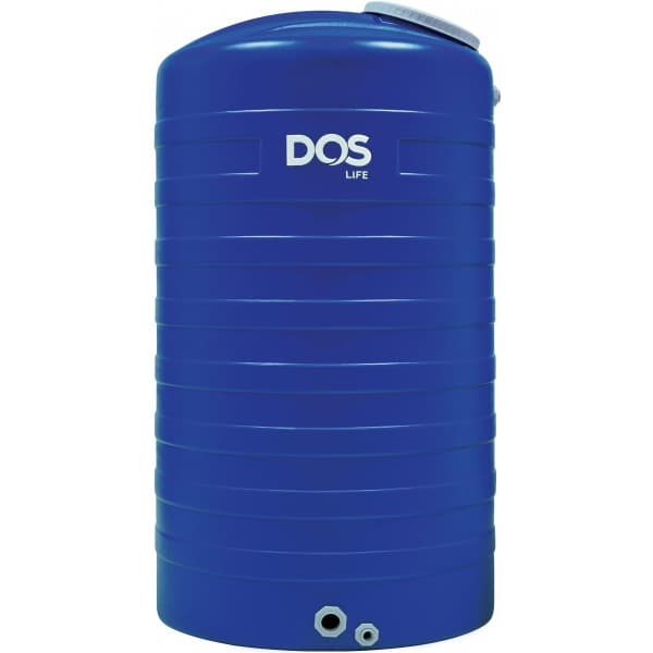 DOS ถังเก็บน้ำบนดินสีเรียบ ขนาด 2000L รุ่น Ice สี Ice Blue