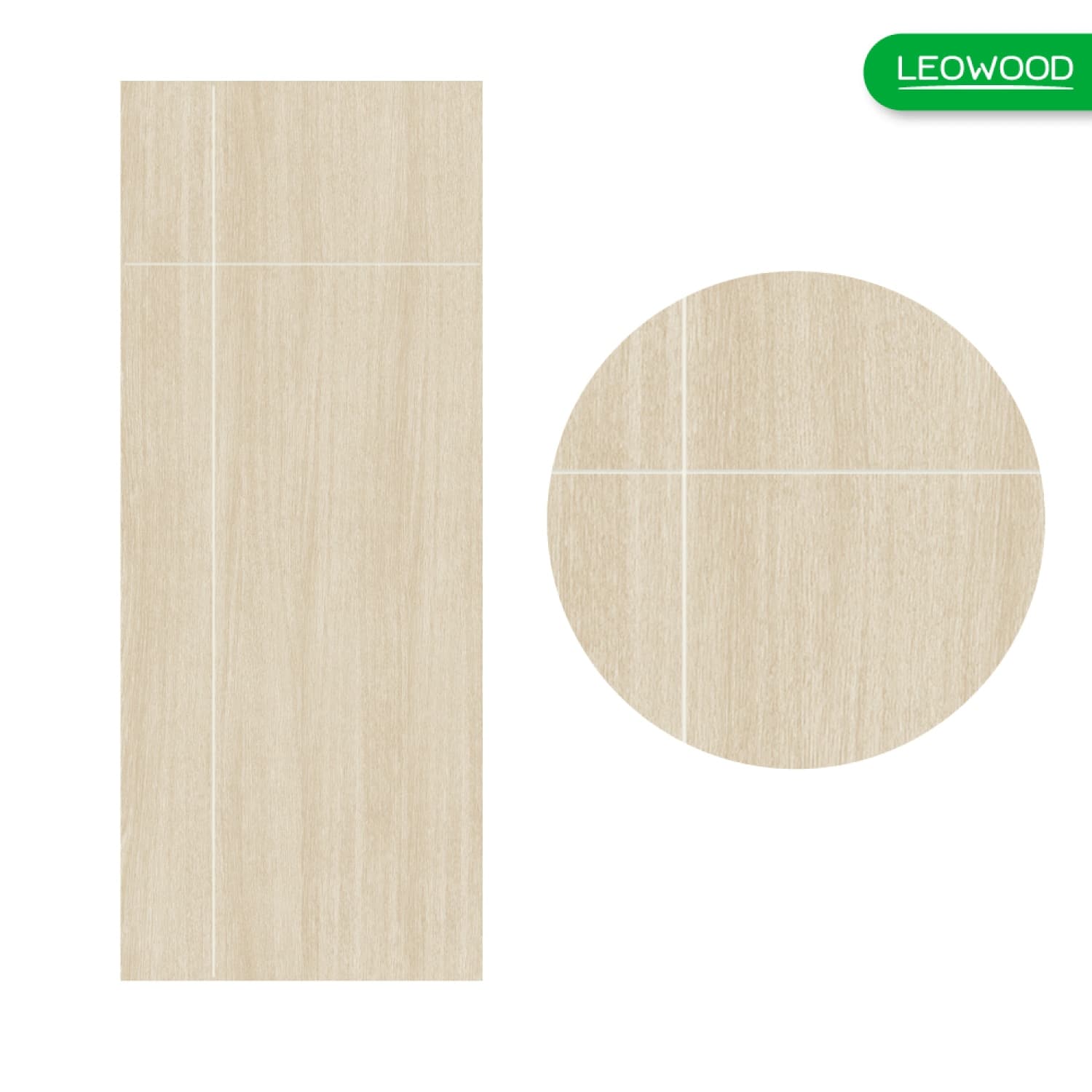 LEO WOOD ประตู UDoor UPVC  ลาย 63 ขนาด 90x200 ซ.ม. สี Tango