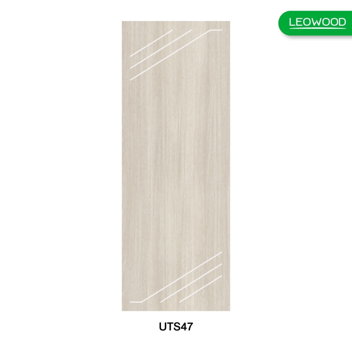 LEOWOOD ประตู UPVC สี Tango ลาย S4 ขนาด 70x200 ซ.ม.