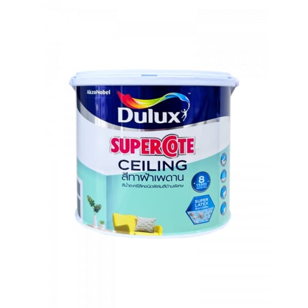 Dulux ซูเปอร์โคท สีทาฝ้า 3L #120 สีควันบุหรี่ New