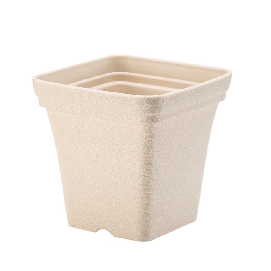 Tree’ O กระถางต้นไม้ รุ่น 6PY022-BE ขนาด 15 x 15 x 14 ซม. (6นิ้ว) สีน้ำตาลอ่อน