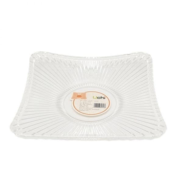 UCHI ถาดอะคริลิค 20X20X3.2 CM. ZYH026 สีใส