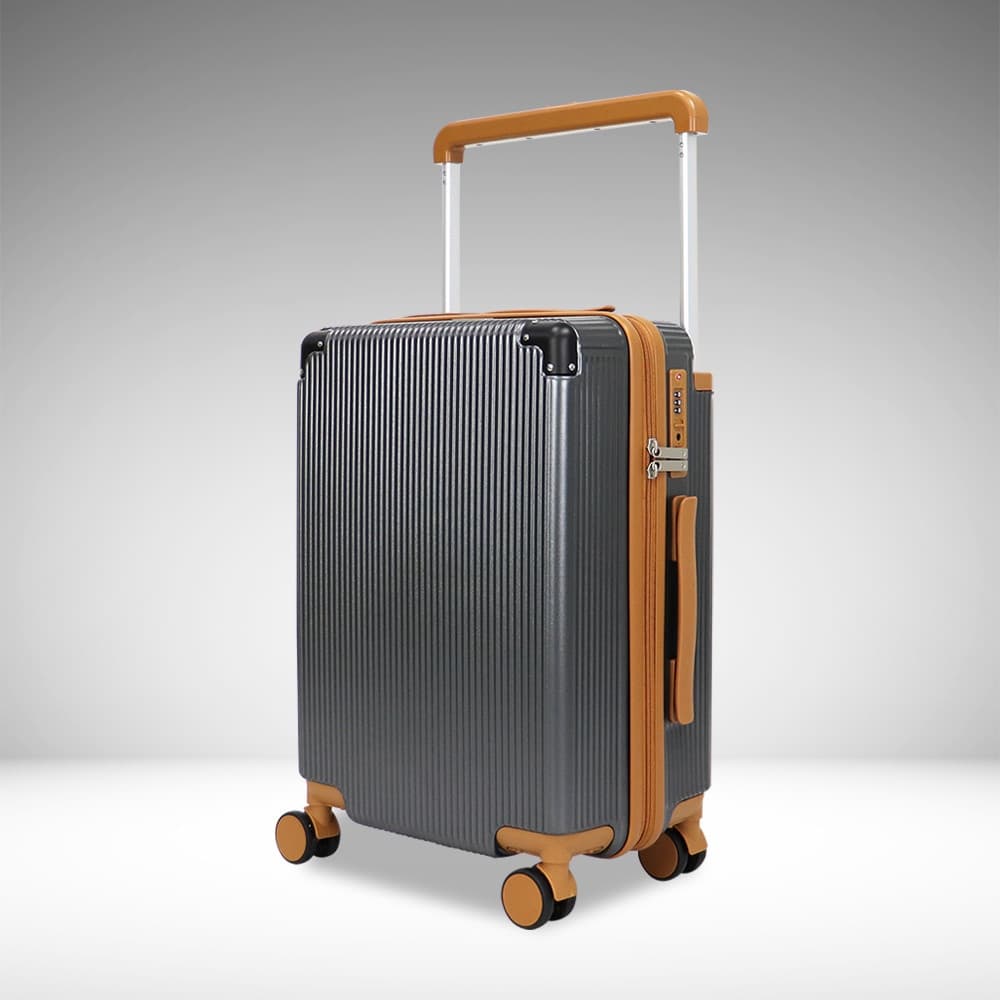 WETZLARS กระเป๋าเดินทางแบบด้านจับยาว ขนาด 24 นิ้ว  รุ่น Jasper-02 ขนาด 23x37x55 ซม. สีเทาเข้ม