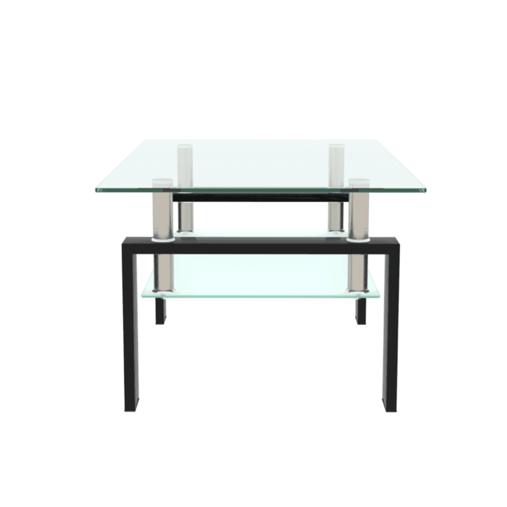 DELICATO โต๊ะกลางหน้ากระจก ขนาด 100x60x45ซม. MATCH