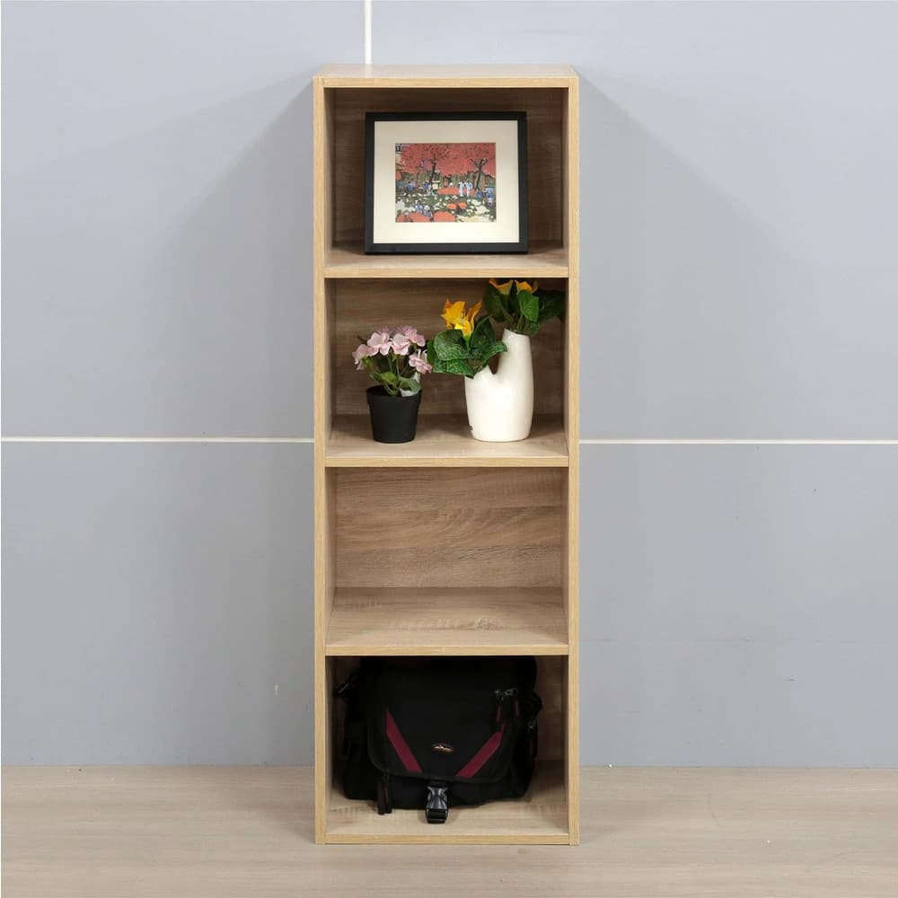 DELICATO ชั้นอเนกประสงค์ 4 ช่อง ขนาด40X29X118ซม.บีช