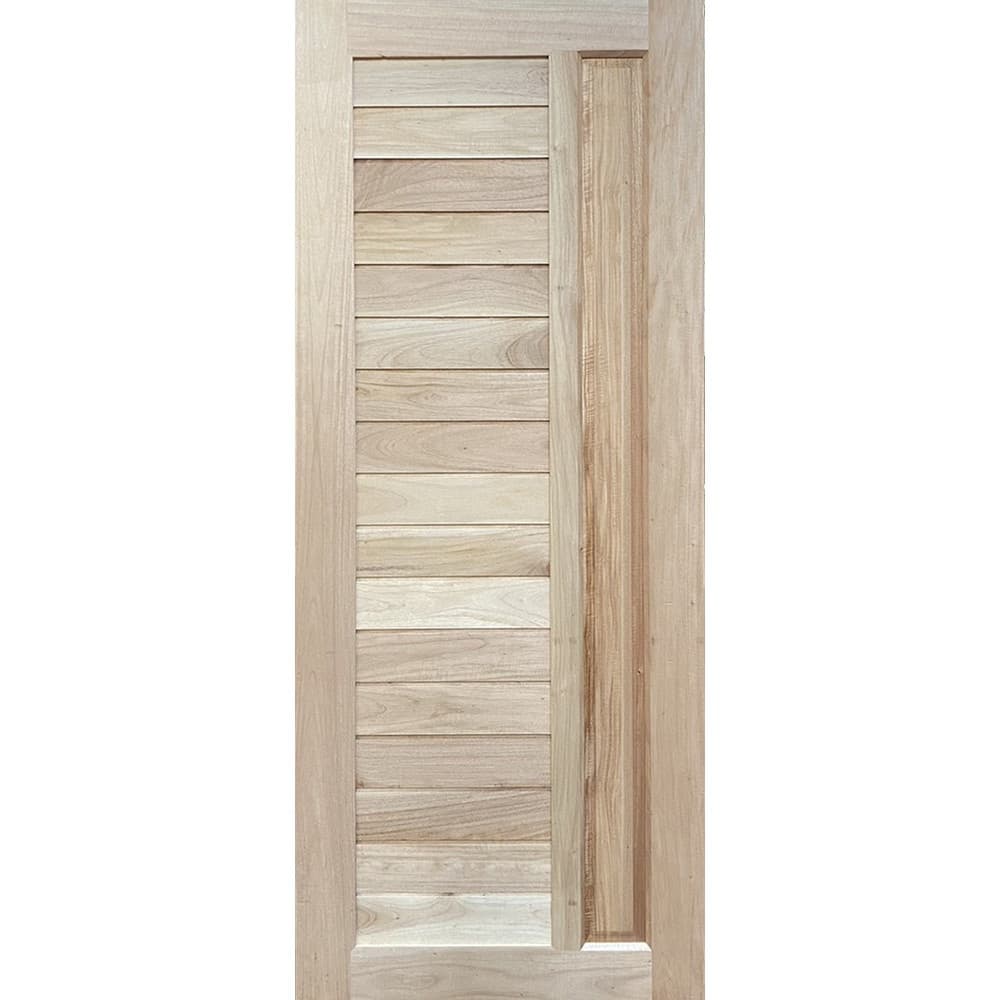 GREATWOOD ประตูไม้เนื้อแข็ง (ไม้รวม) NM64-08 80x200ซม.