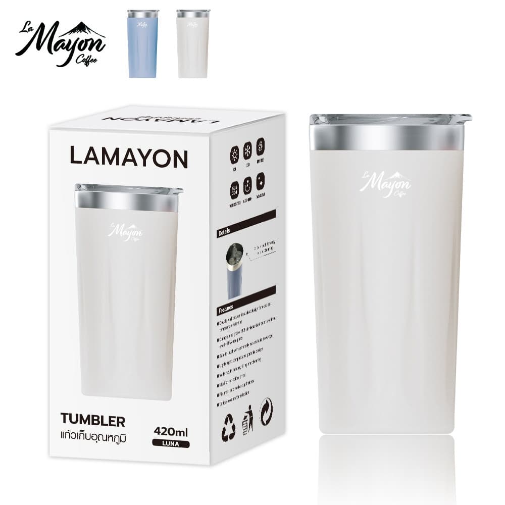 LAMAYON แก้วเก็บอุณหภูมิ 420 มล. LUNA คละสี