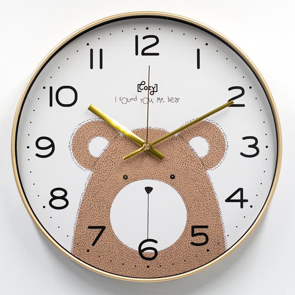 COZY นาฬิกาแขวนผนัง รุ่น Teddy ขนาด 30×30×4.3 ซม. สีขาว