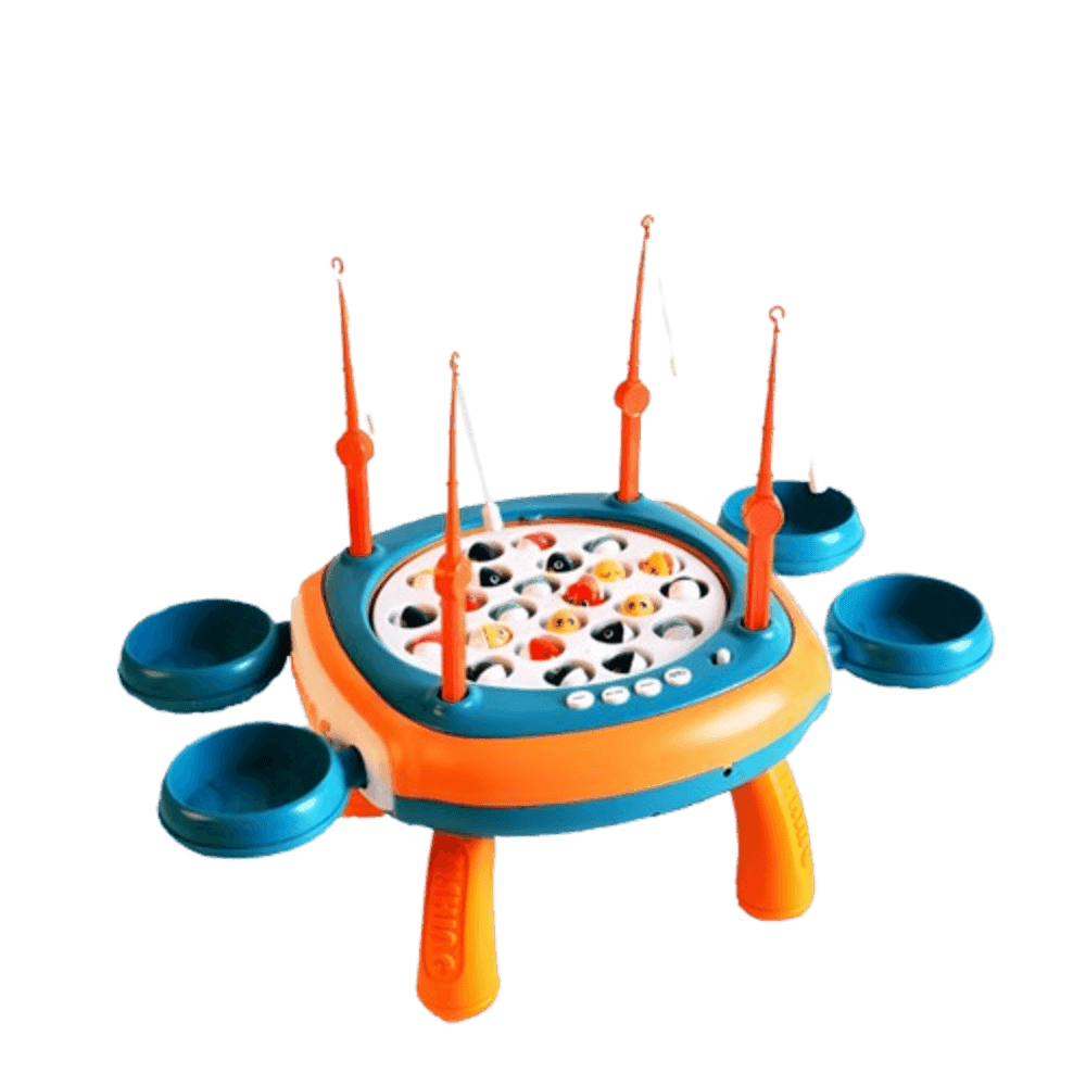 TOYS ของเล่นชุดโต๊ะบ่อไฟฟ้าตกปลาพร้อมอุปกรณ์ รุ่น#156-17C ขนาด45x27x6.5 ซม.