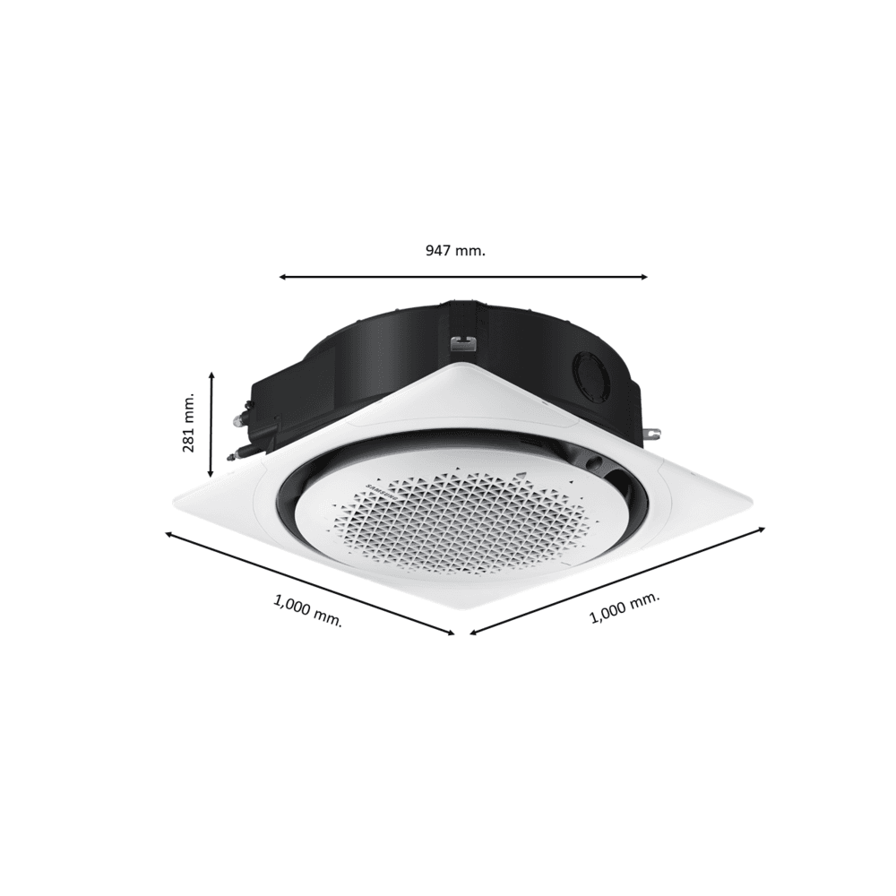 SAMSUNG เครื่องปรับอากาศ 360 Cassette 24500BTU AC071DN6DKF/TS