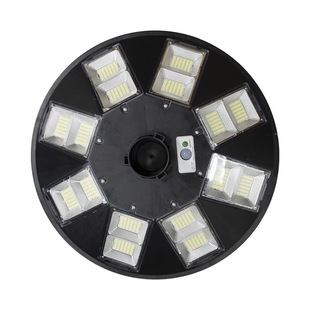 EILON โคมไฟสนาม UFO โซลาร์เซลล์ พร้อมรีโมท 400W แสงเดย์ไลท์ สีดำ (เฉพาะตัวโคม)