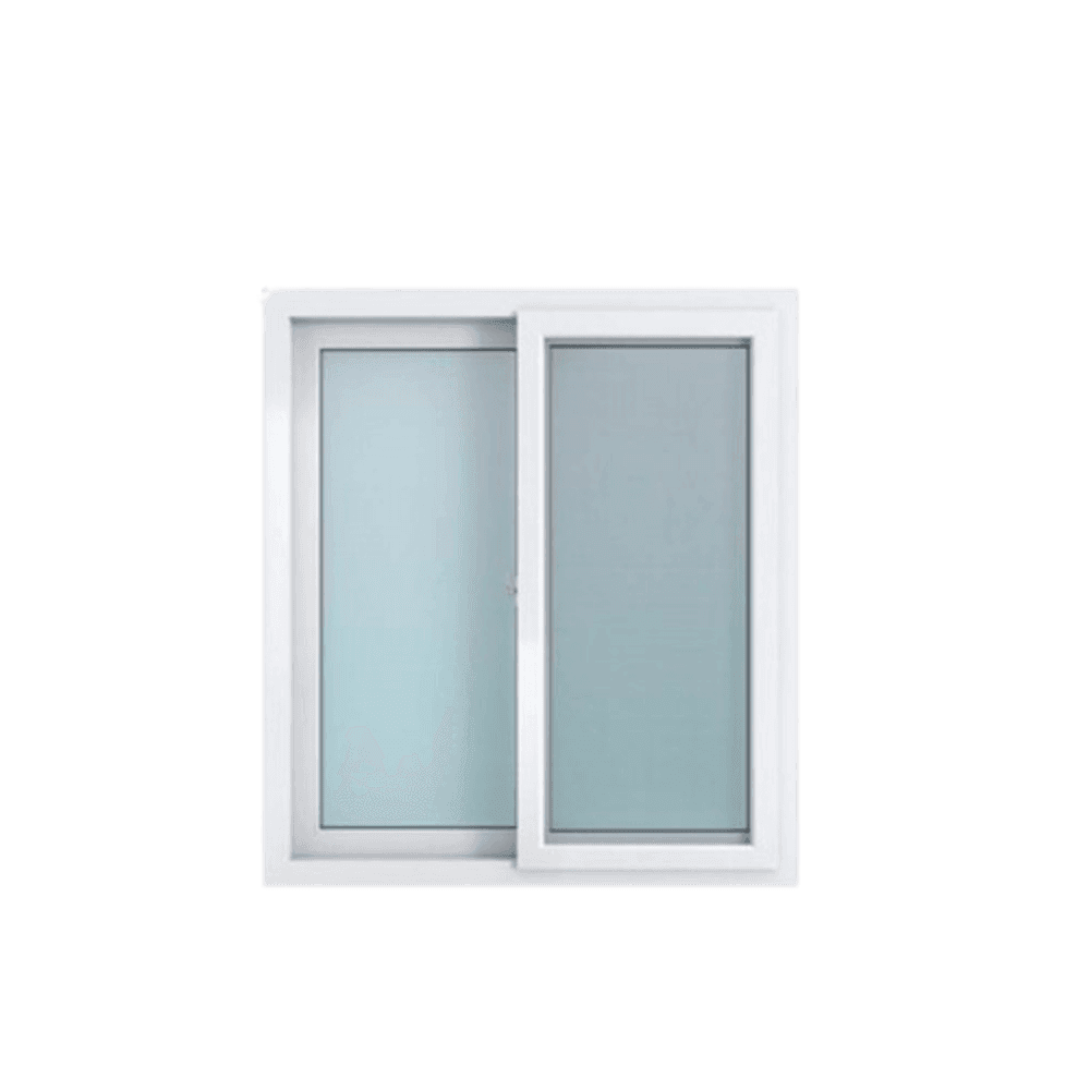 HOFFEN หน้าต่างไวนิล บานเลื่อน SS W6 100x110ซม. สีขาว พร้อมมุ้ง