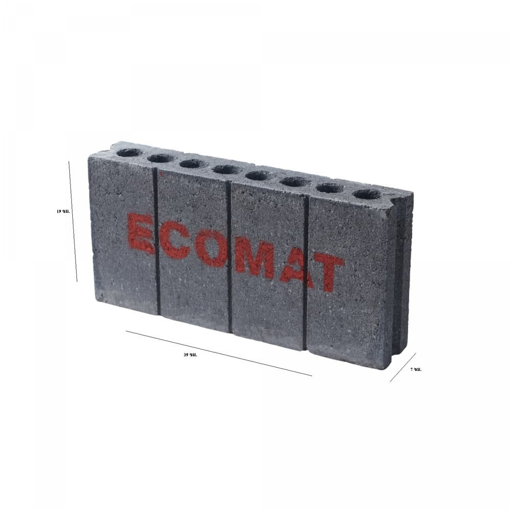 อิฐเบา ECO MAT ขนาด 19x39x7 ซม.