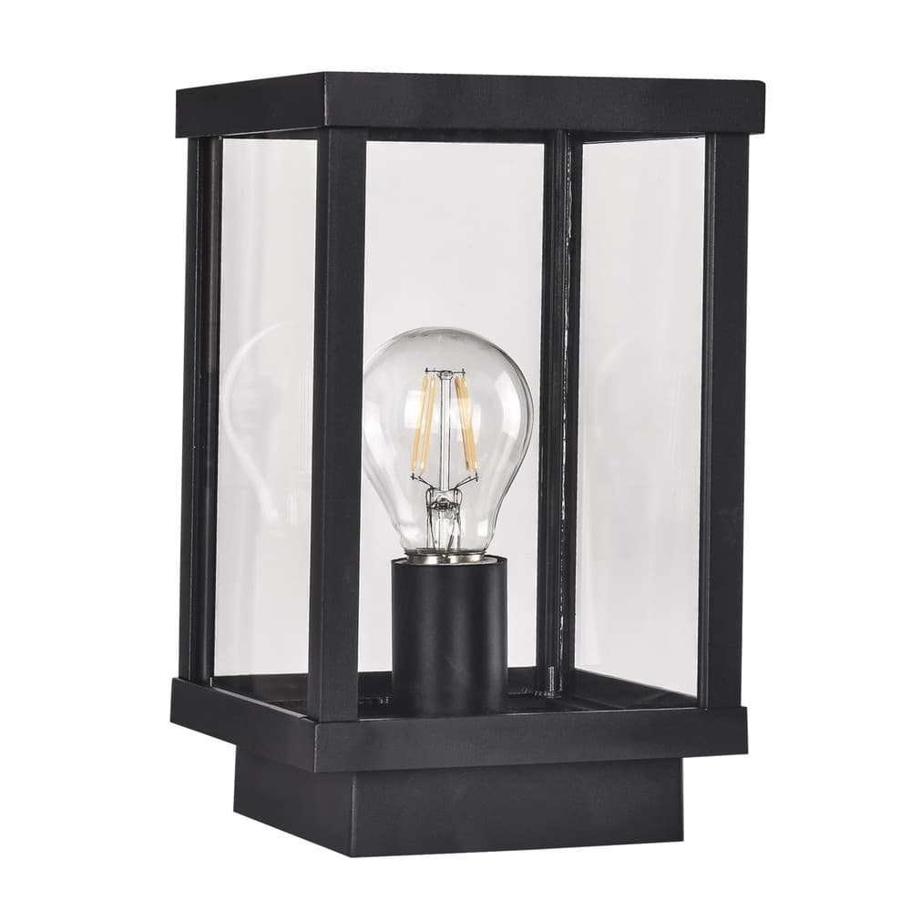 EILON โคมไฟหัวเสา 15x15x24 cm รุ่น MVG2401 สีดำ