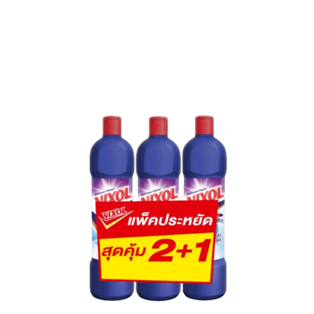 VIXOL วิกซอล น้ำยาล้างห้องน้ำ 900 มล. ม่วง (สมาร์ท) แพ็ค 2+1