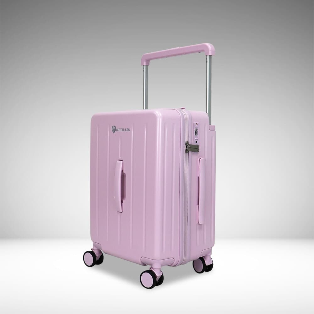 WETZLARS กระเป๋าเดินทางแบบด้านจับยาว ขนาด 20 นิ้ว  รุ่น Amber-02 ขนาด 23.50x36.50x50 ซม. สีชมพูคอตตอน