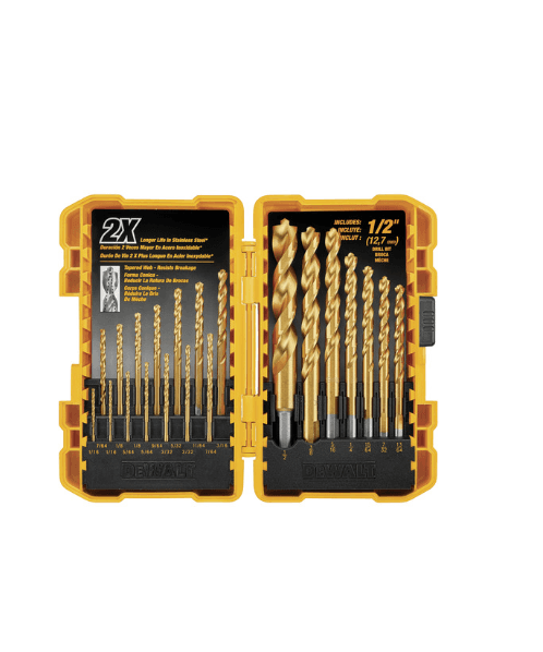 DEWALT ชุดดอกเจาะเหล็กไทเทเนียม 21 ชิ้น DW1361