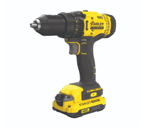 STANLEY สว่านไขควงไร้สาย 13มม. 20V รุ่น SCD700D2K-B1 พร้อมแบตเตอรี่ 2.0Ah 2 ก้อน