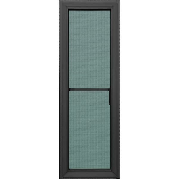 WELLINGTAN (LIKE) หน้าต่างอะลูมิเนียมบานเปิด สีดำ 40x120 ซม. พร้อมมุ้ง