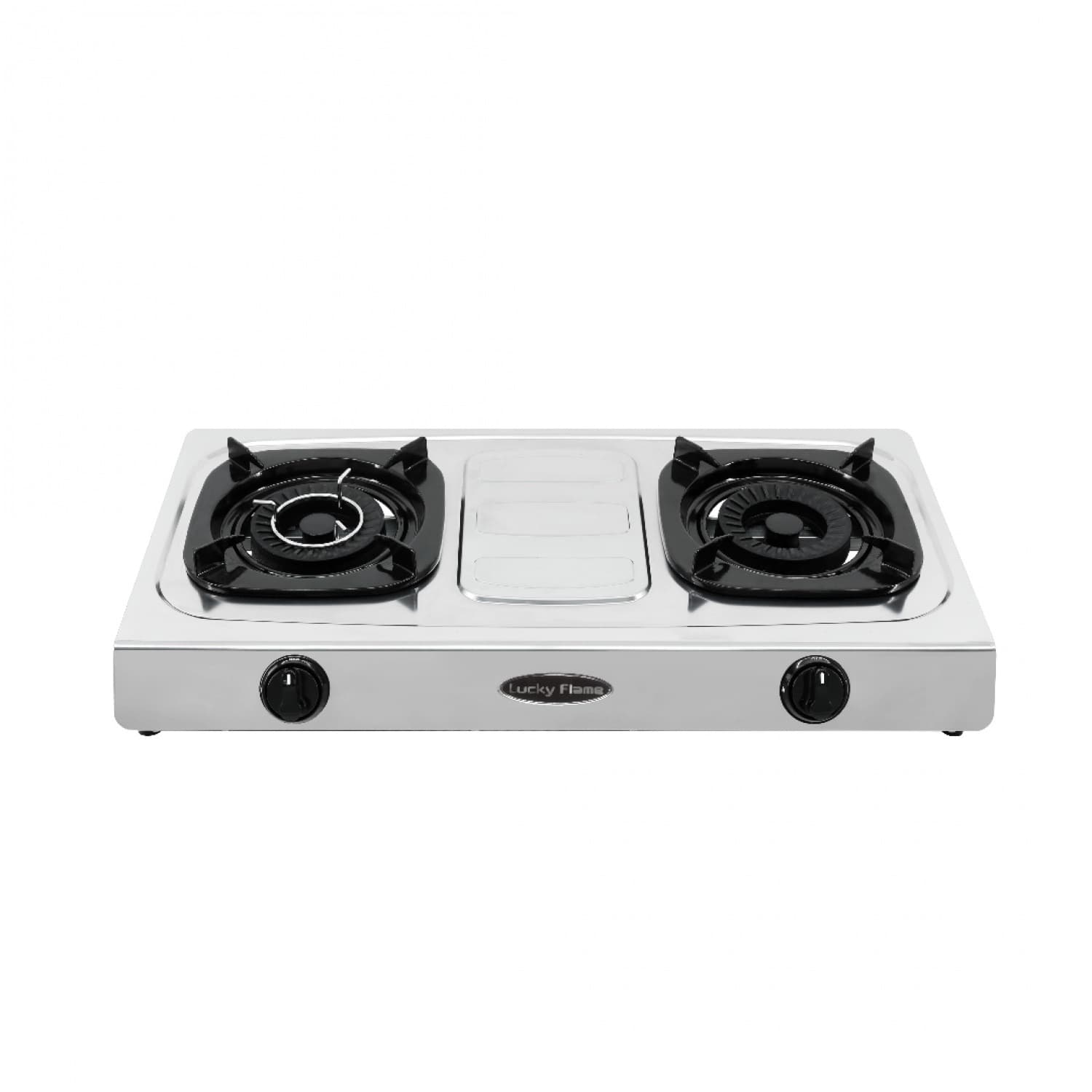 LUCKY FLAME เตาแก๊สหน้าสเตนเลส 2 หัวเตา รุ่น  HR-102S