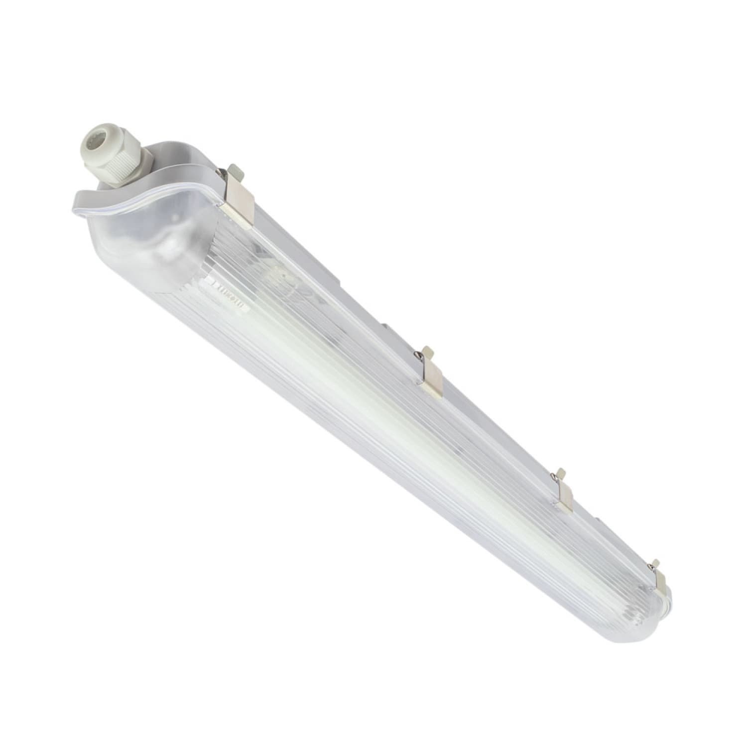 LAMPTAN โคมกันน้ำกันฝุ่นพร้อมหลอด LED T8 1X10W แสงเดย์ไลท์ รุ่นลิ้นการ์ด