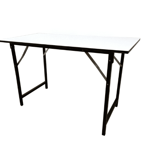 DELICATO โต๊ะเอนกประสงค์ เมลามีน ขนาด 60x120x75 ซม. สีขาว