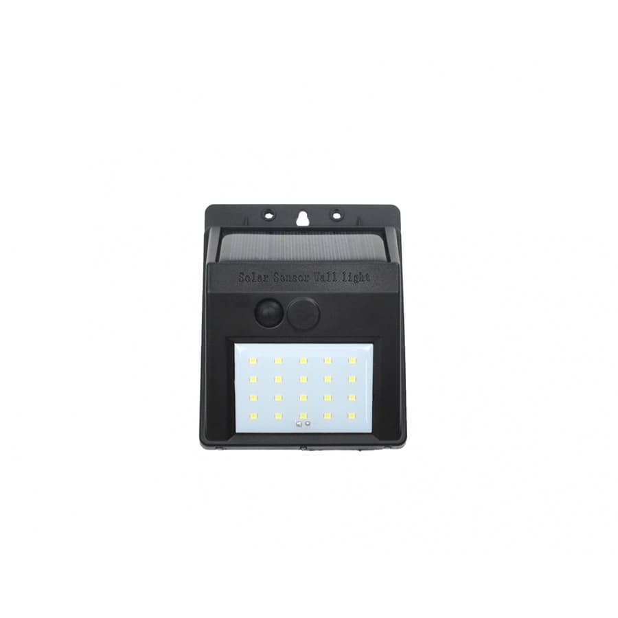 EILON โคมไฟติดผนังโซลาร์เซลล์ 3W IP65 รุ่น T1611G แสงเดย์ไลท์ สีดำ