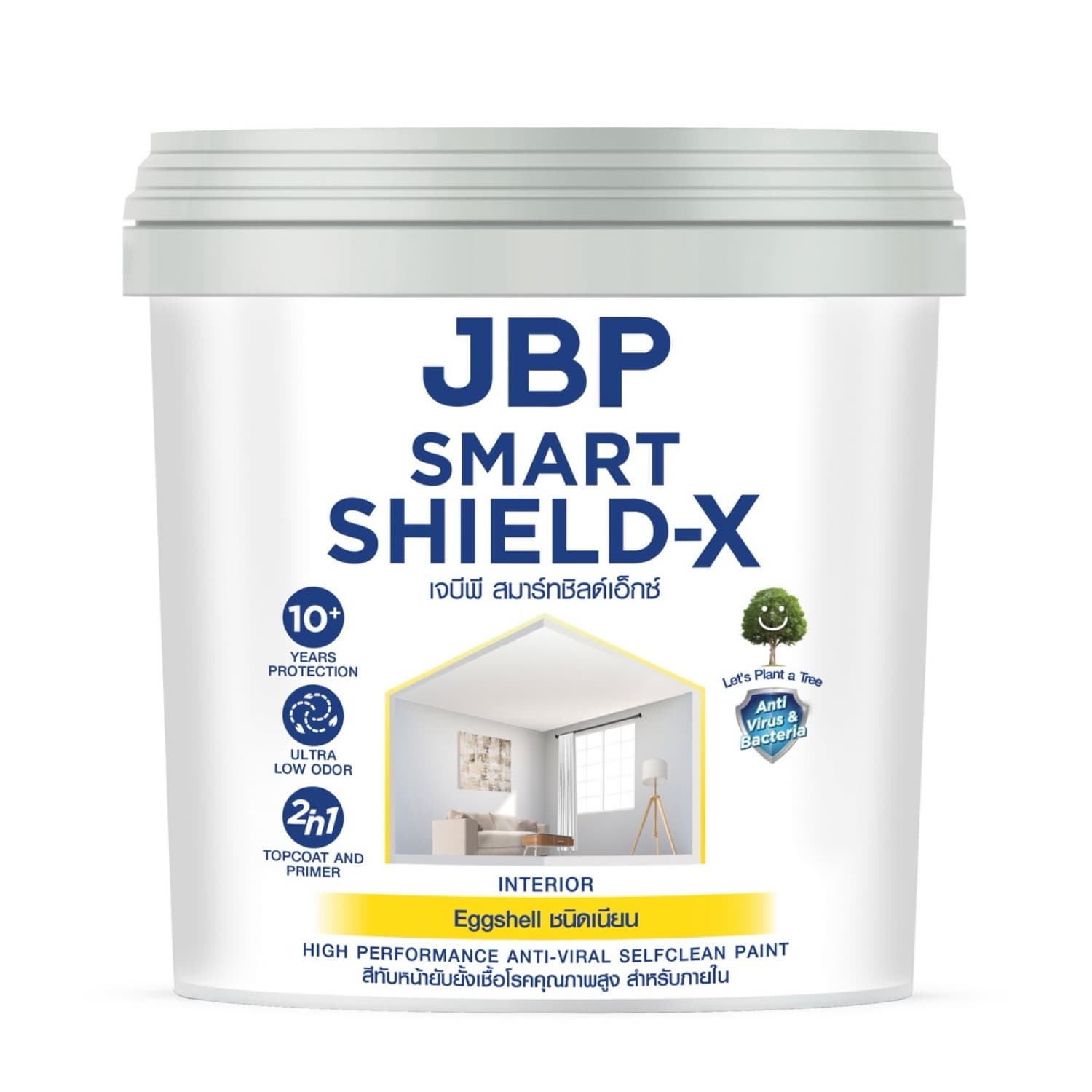 JBP สีน้ำภายใน Smart Shield X เนียน เบส A  ขนาด 1GL