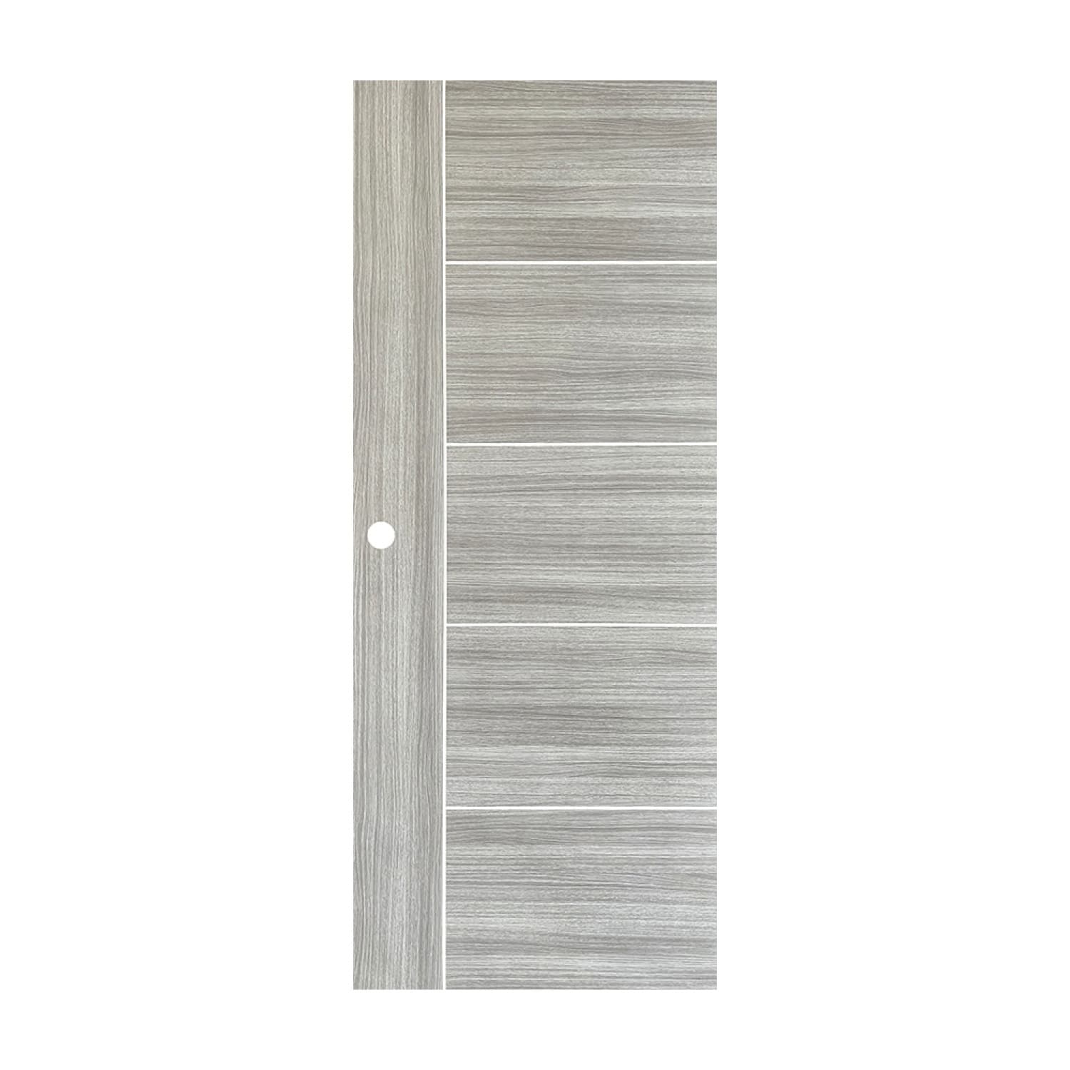 DR.WOOD ประตูลามิเนตพีวีซี รุ่น 336-1-15 ขนาด 80x200 ซม. สีเทามุกลายไม้
