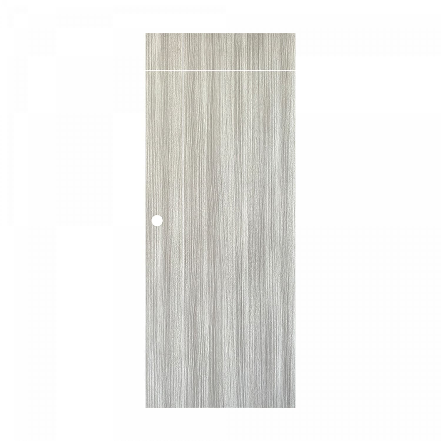 DR.WOOD ประตูลามิเนตพีวีซี รุ่น 336-1-2 ขนาด 80x200 ซม. สีเทามุกลายไม้