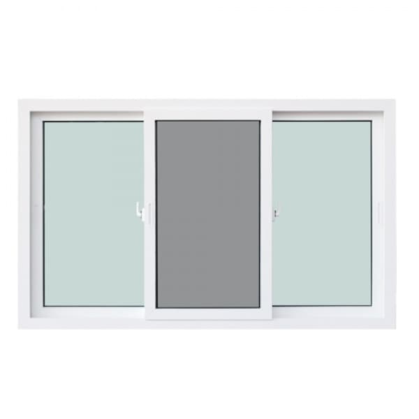 WINDOW ASIA (10MAX) UPVC หน้าต่างบานเลื่อน SFS 180X110 ซม. สีขาว พร้อมมุ้ง