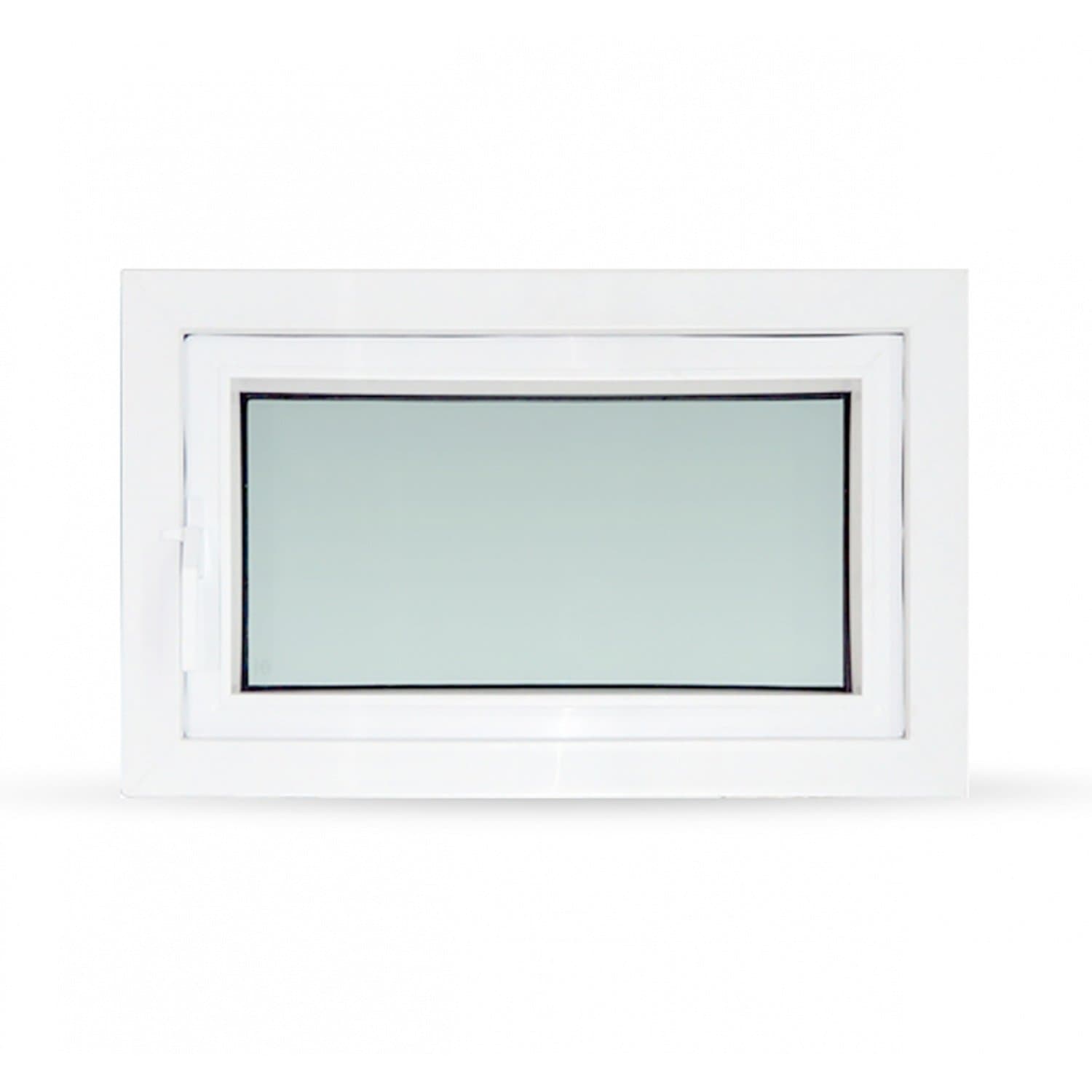 WINDOW ASIA (10MAX) UPVC หน้าต่างบานกระทุ้ง 80X50 ซม. สีขาว พร้อมมุ้ง