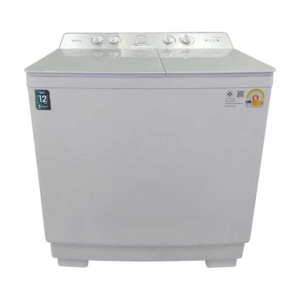 HISENSE เครื่องซักผ้าฝาบนสองถัง 16 KG. รุ่น WSRB1615UG สีขาว