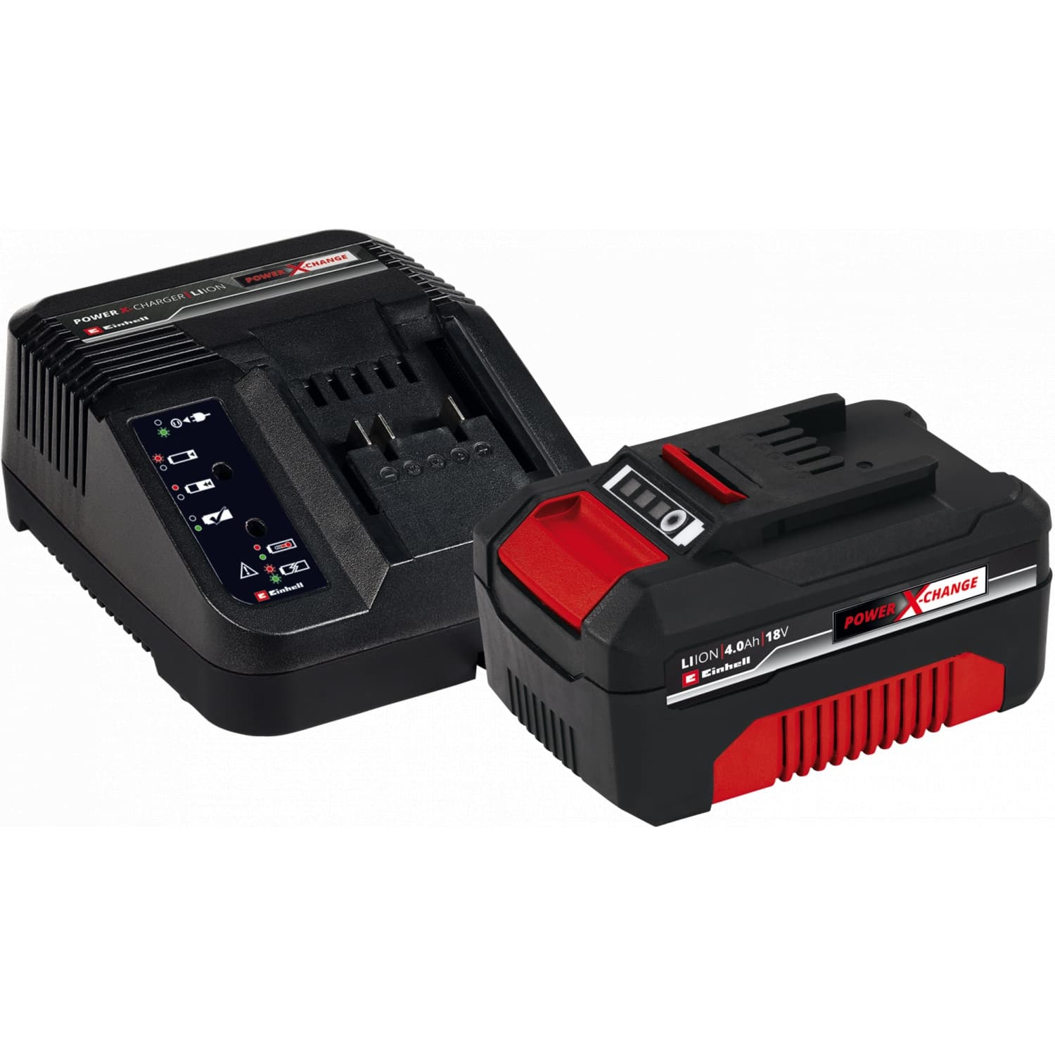 Einhell ชุดแบตเตอรี่พร้อมเครื่องชาร์จความจุ 4.0 Ah รุ่น Power X-Change Starter Kit 4.0 
