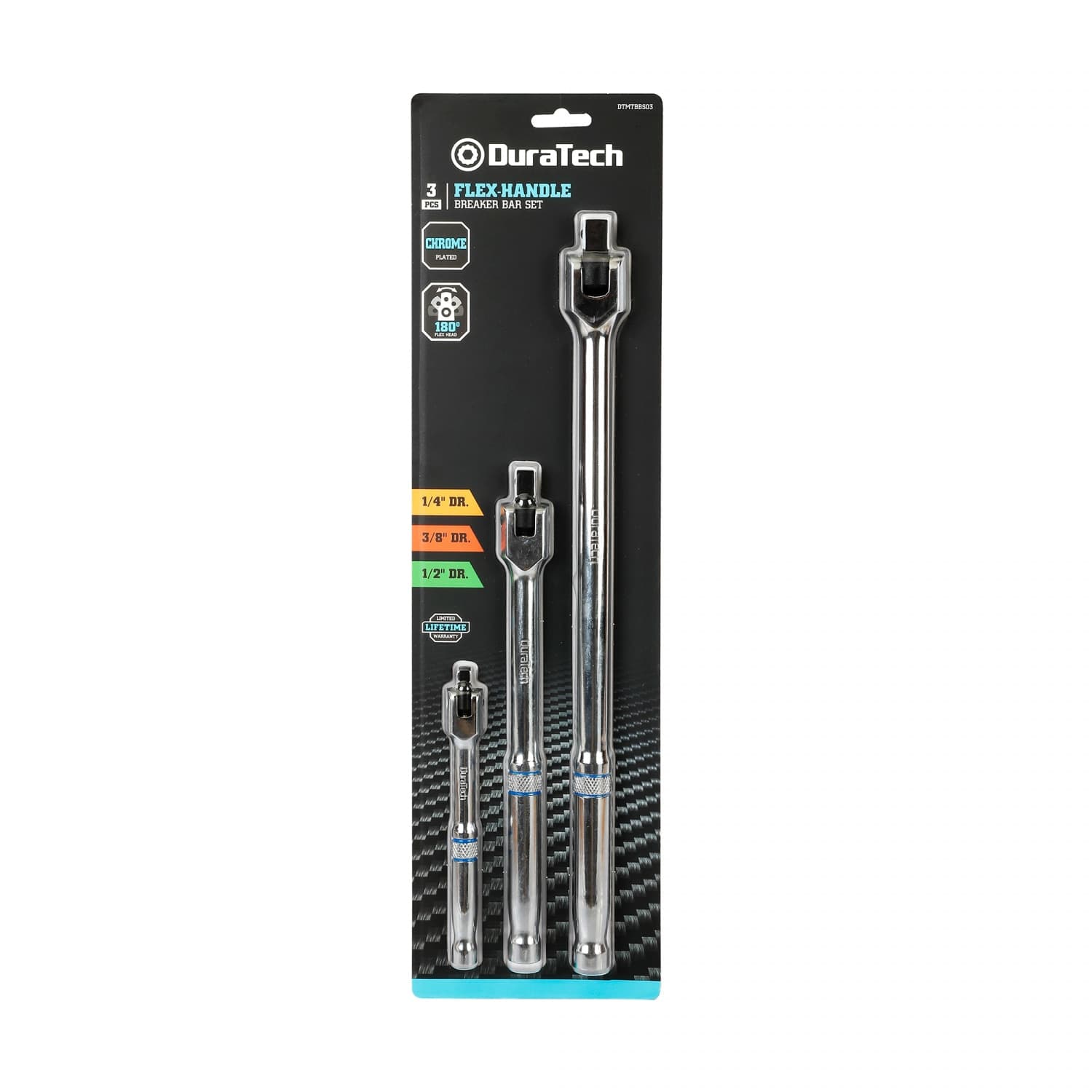 Duratech ชุดด้ามบ็อกเบรกเกอร์บาร์ 3 ชิ้น รุ่น DTMTBBS03