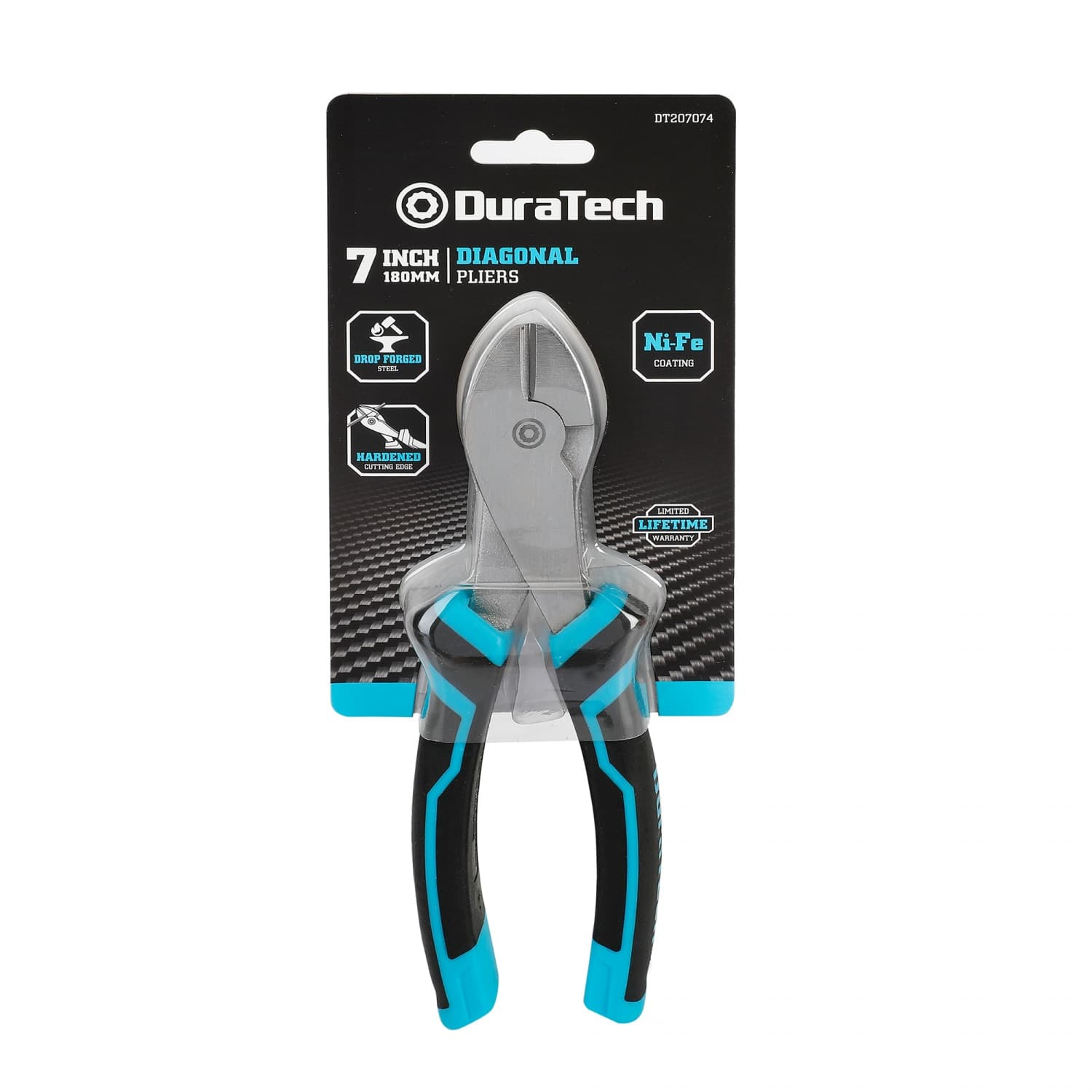 Duratech คีมปากเฉียงสำหรับงานหนัก CR - V ขนาด 180 มม. (7 นิ้ว) รุ่น DT207074