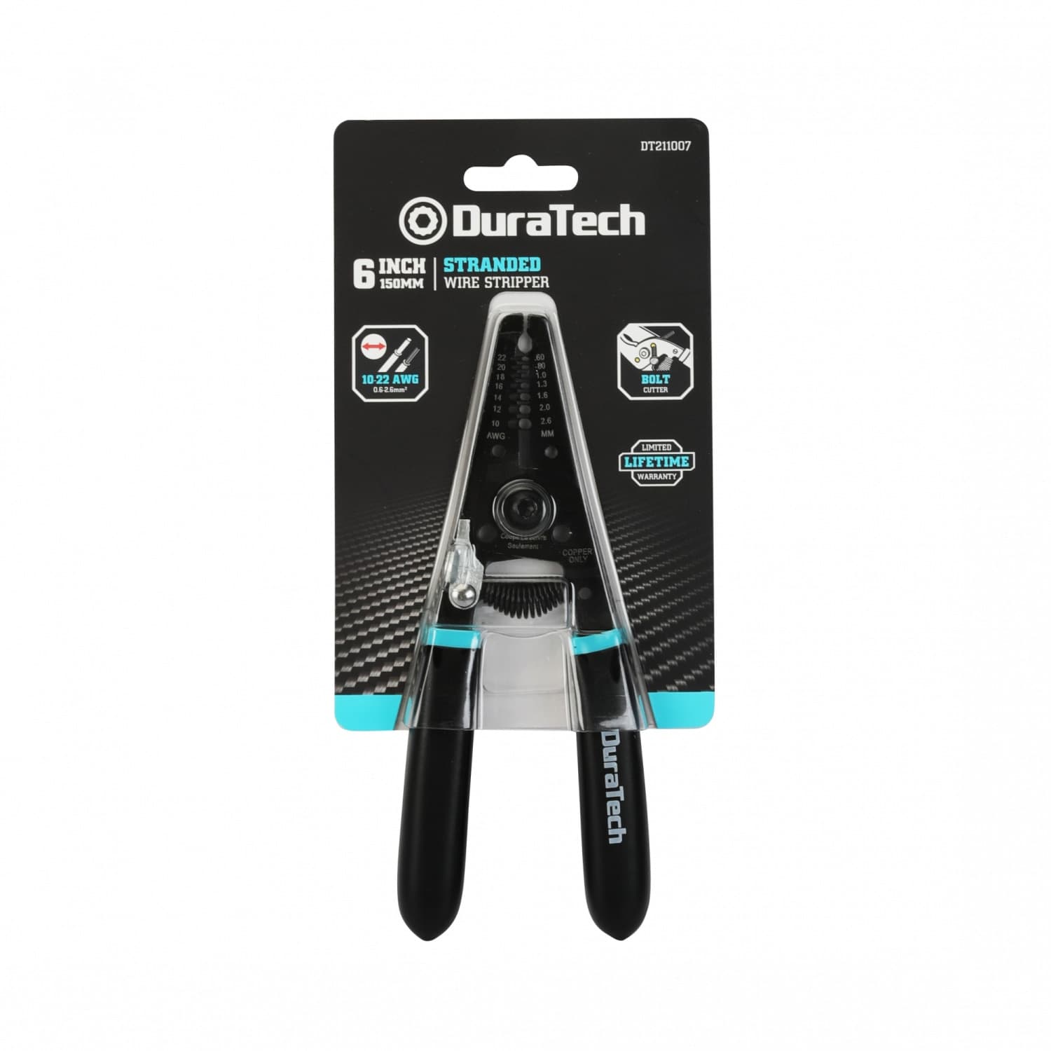 Duratech คีมปอกสายไฟ ขนาด 6 นิ้ว (150 มม.) รุ่น DT211007