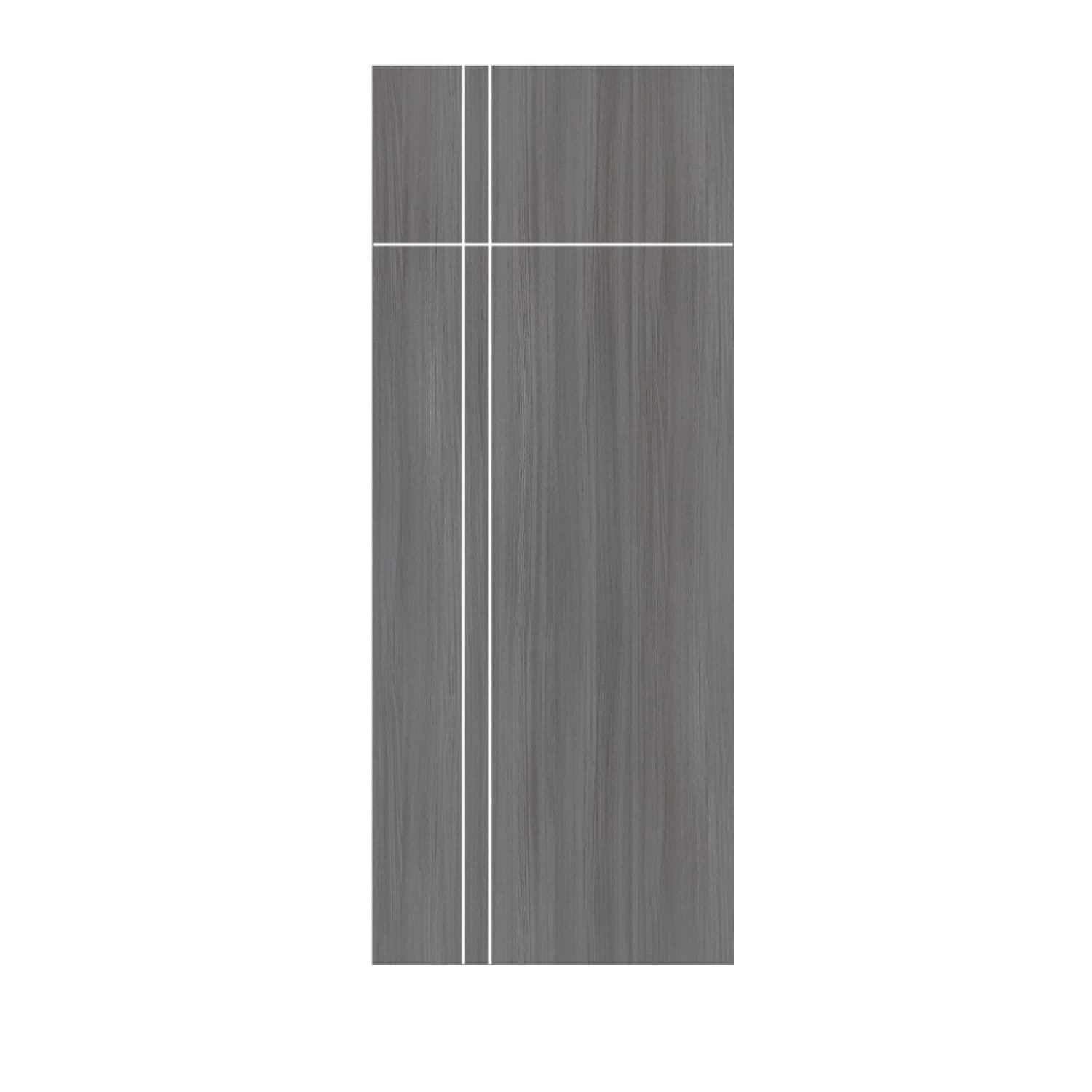 LWD ประตู UPVC ห้องน้ำ Light Gray ลาย 3 ขนาด 80x200 ซม.