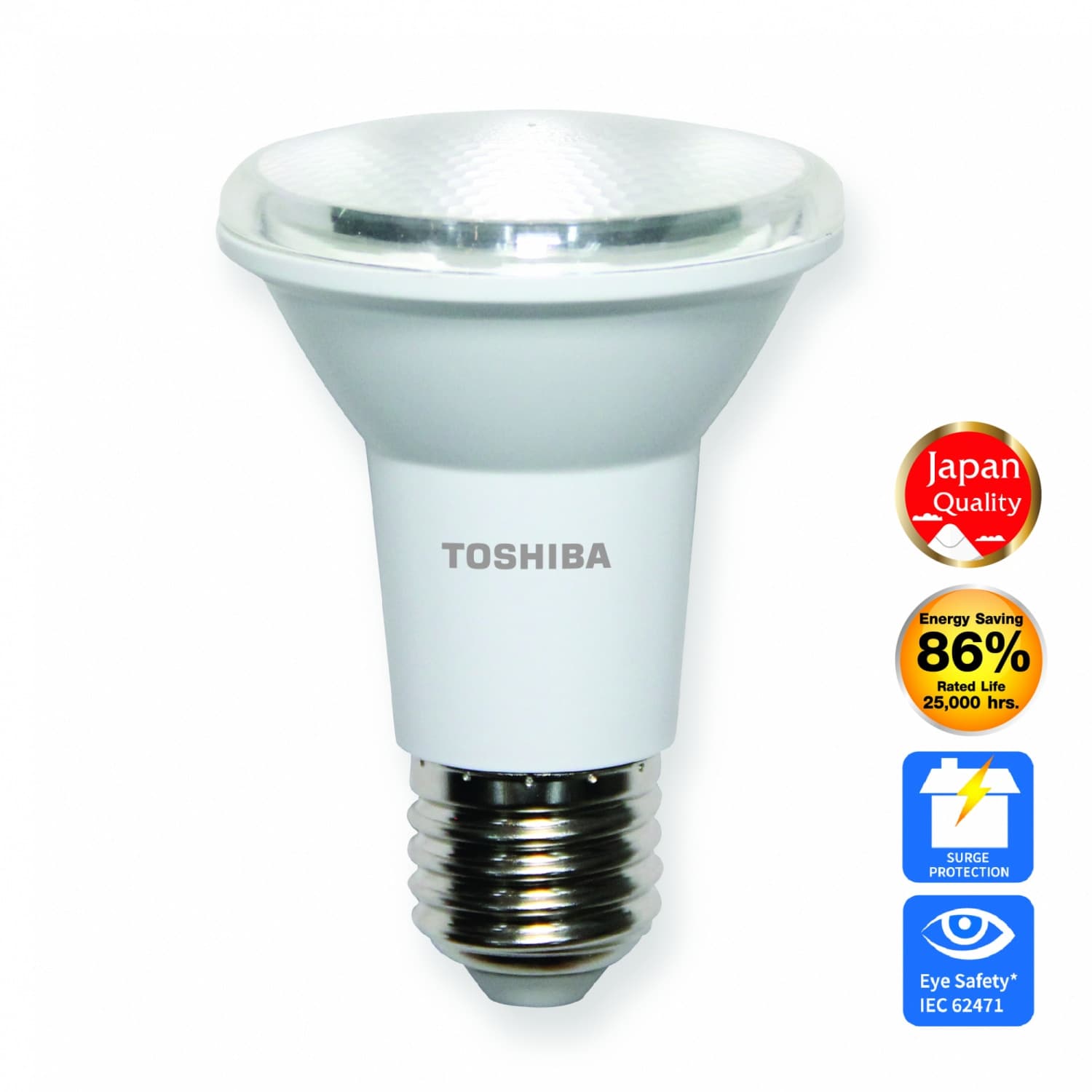 TOSHIBA หลอดไฟ PAR20 LED E27 แสงเดย์ไลท์