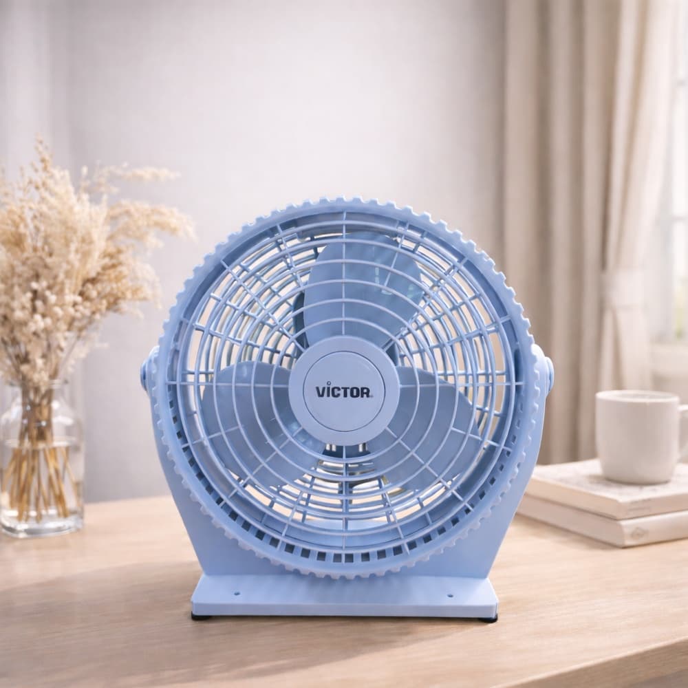 VICTOR พัดลมแฟนซี ขนาด 10 นิ้ว รุ่น BX-211 สีฟ้า