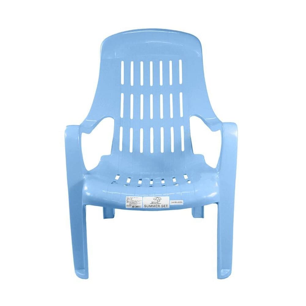 SUMMER SET เก้าอี้พลาสติกเอนนอน รุ่น สุขสบาย FT-234/A ขนาด 58x51x85 ซม. สีฟ้าอ่อน
