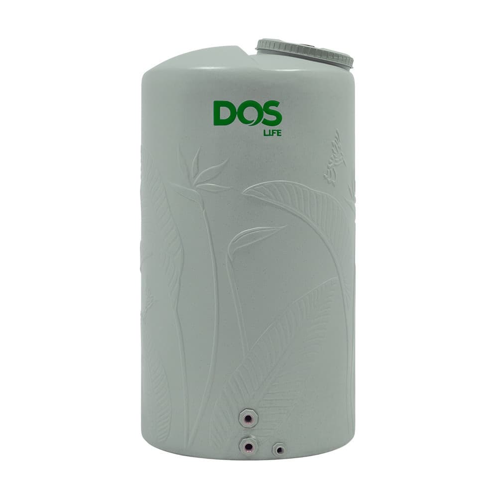 DOS ถังเก็บน้ำบนดินลายแกรนิต Paradise Silver Combac ขนาด 1000L สี Granite Gray