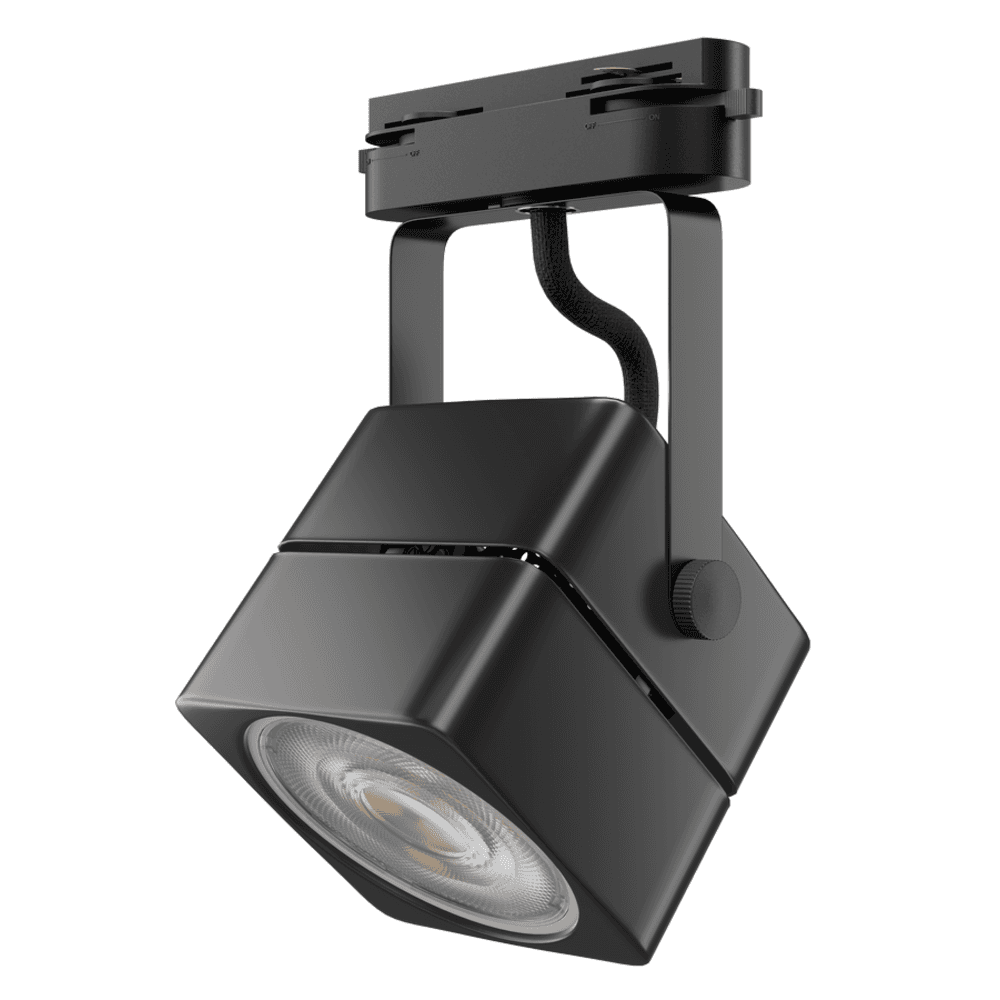 EILON แทร็กไลท์ LED หน้าสี่เหลี่ยม  6W รุ่นTP-STL-B6WW แสงวอร์มไวท์ สีดำ