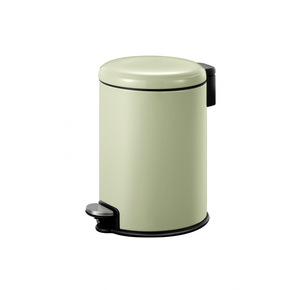 EKO ถังขยะเหล็กเคลือบขาเหยียบทรงกลม 12 ลิตร รุ่น SERENE EK9118P-12MA ขนาด 25.80x31.10x39.50 ซม. สีเขียวอ่อน