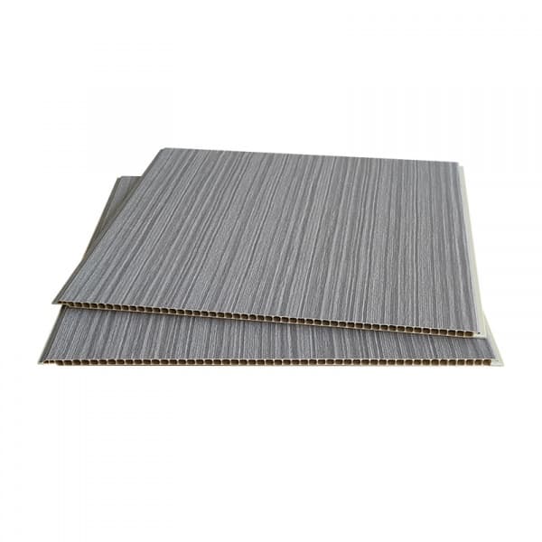 GREAT WOOD แผ่นตกแต่งผนังและฝ้าPVC GPPVC3.7-3 400*8*2900มม. สีเทา