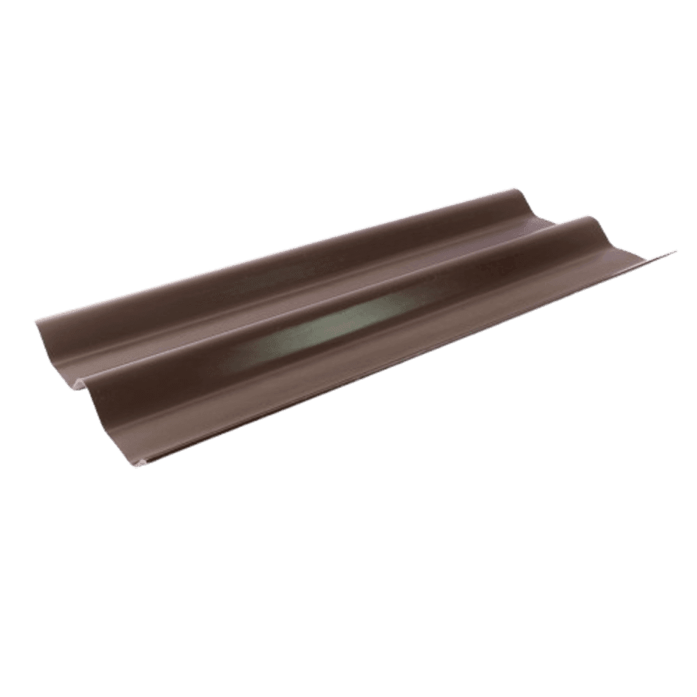 โอฬาร กระเบื้องหลังคาลอนคู่ 0.5x50x150 ซม. สีน้ำตาลลูกสน
