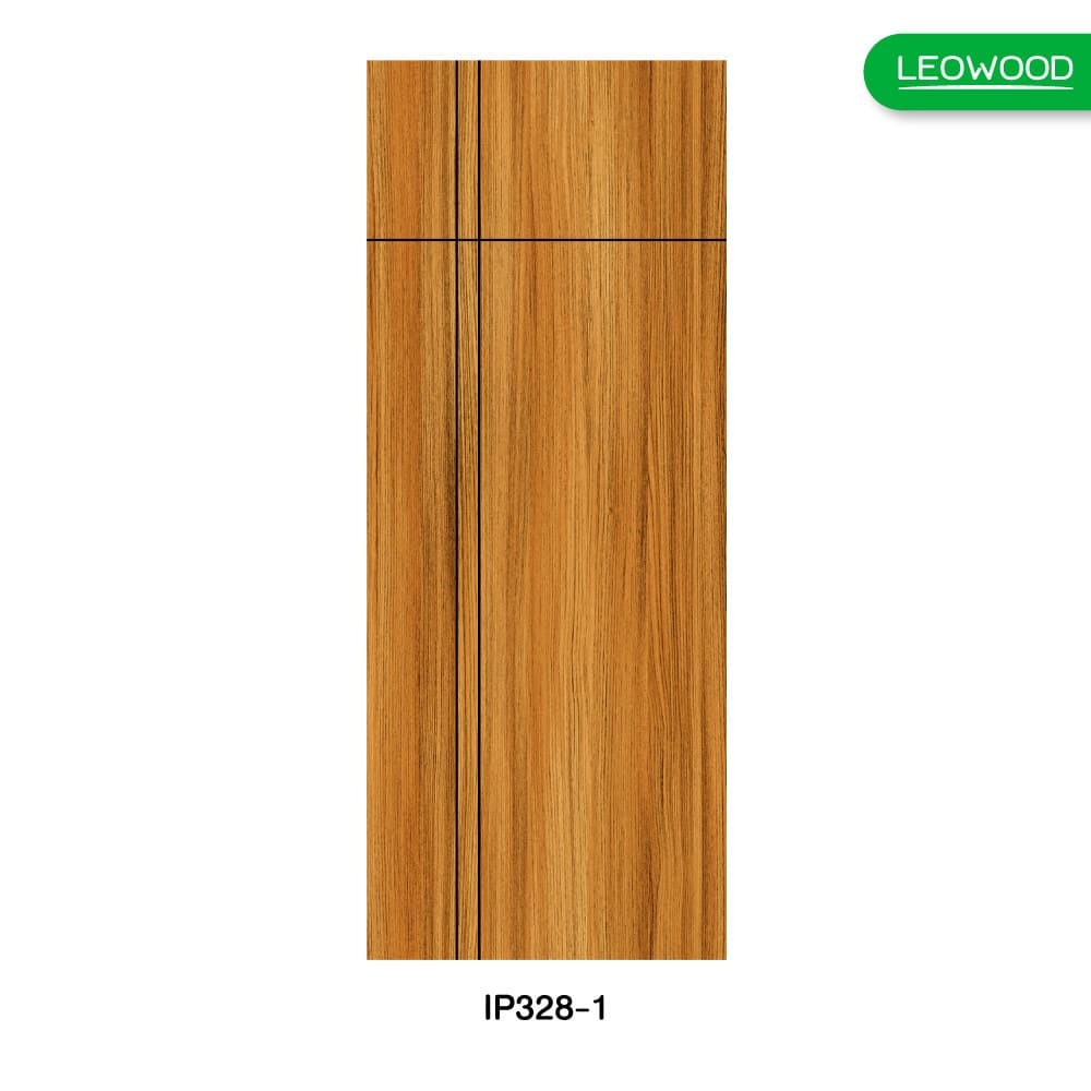 LEOWOOD ประตูปิดผิวเมลามีน iDoor S6-03 80x200ซม. BRAZILIAN TEAK (ไม่เจาะรูลูกบิด)