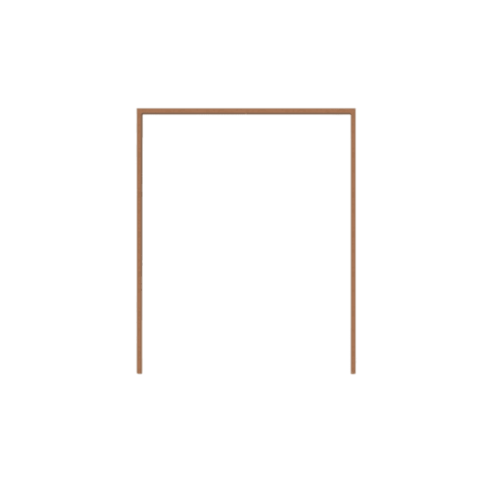 MAZTERDOORS วงกบประตูไม้ ไม้เต็ง (บานคู่) 160x200ซม.